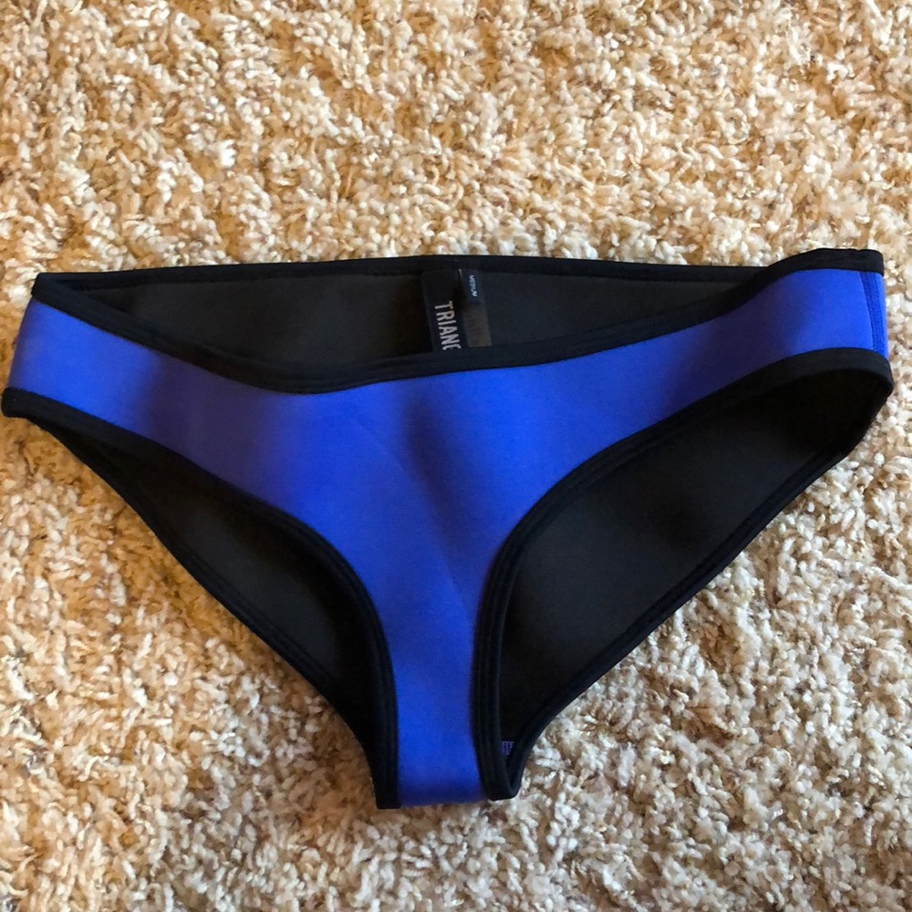 TRIANGLE blue bikini bottom